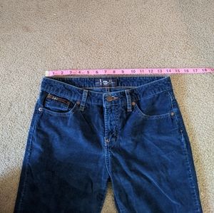 vintage lei blue flare corduroy pants